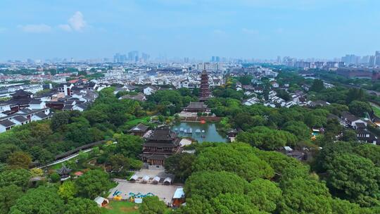 航拍苏州地标建筑城市风光合集