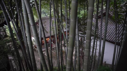 杭州飞来峰韬光寺建筑风景