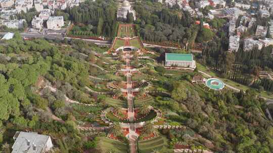 海法，巴哈花园，梯田，神社