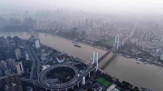 南浦大桥 上海交通 繁忙 高架 道路