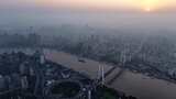 南浦大桥 上海交通 繁忙 高架 道路高清在线视频素材下载