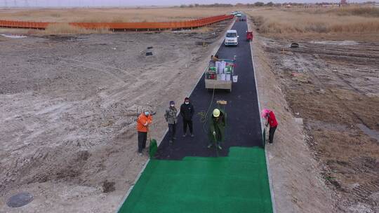 自然景区道路喷涂油漆