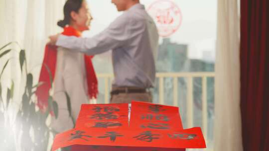 龙年春节过年2024新年年味龙年福字