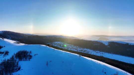 凤凰山雪景雾凇极寒天气合集