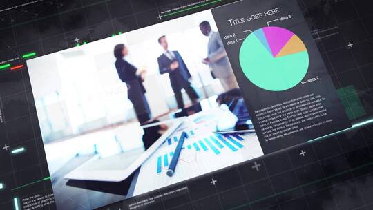 商务彩色信息图表会议演示AE模板AE视频素材教程下载
