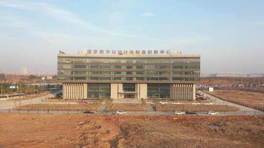 武汉东湖航拍科学城建筑开发区风景