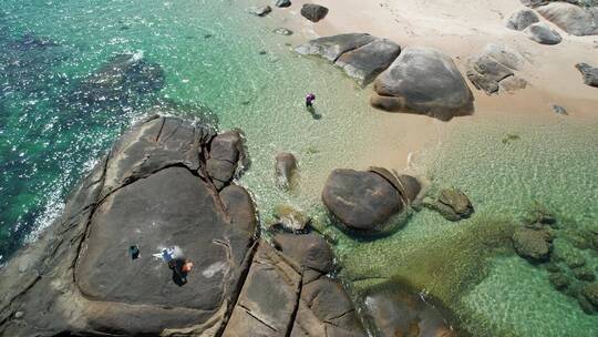 海南 文昌 淇水湾 礁石 海滩 航拍