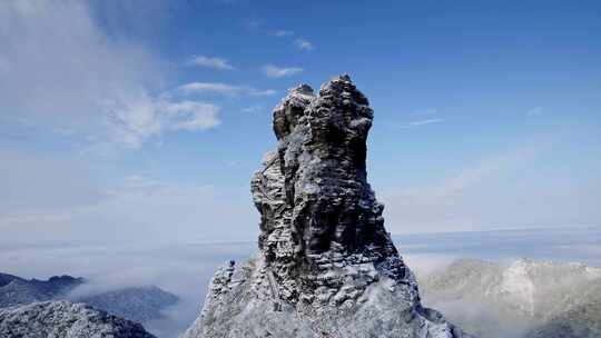 梵净山雪后云海仙境