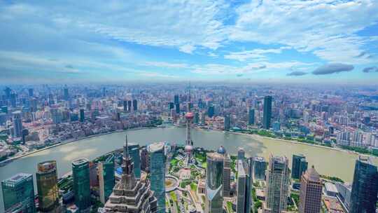 【4K可商用】北上广深一线城市发展延时航拍