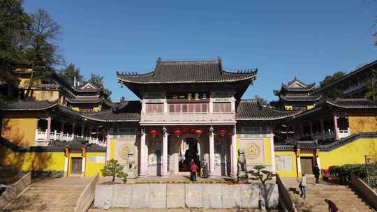 黄石 东方山 寺庙 建筑 古老