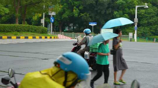 外卖员 外卖小哥匆忙的外卖小哥 生活