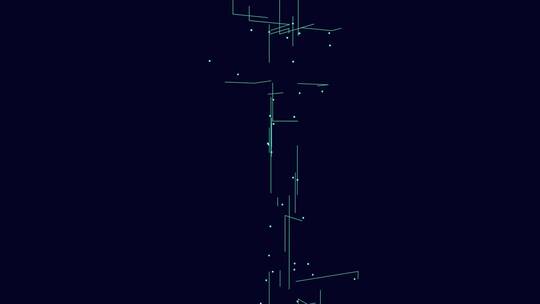 三维科技感电路板生长线条场景