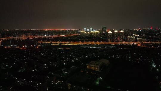 徐汇区夜景航拍