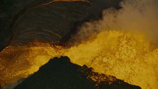 火山 岩浆视频素材模板下载