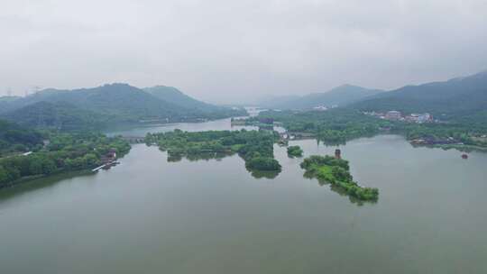 杭州湘湖风景航拍