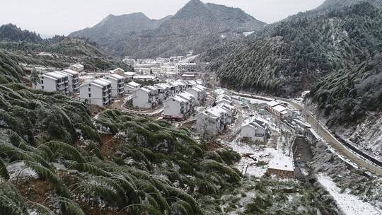 衢州七里雪景