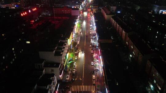 城镇公路夜景