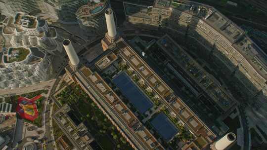 城市航拍英国伦敦市中心地标建筑摩天大楼
