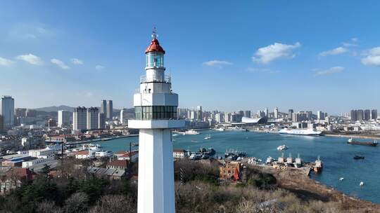 灯塔 烟台山灯塔 烟台 烟台山 大海航向