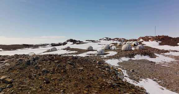 南极，营地基地，科学站，雪