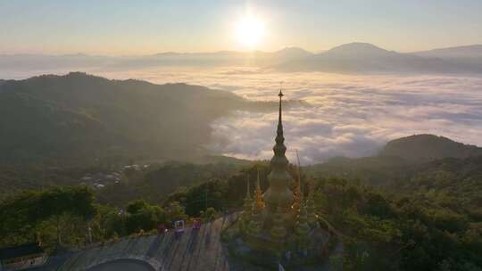 景迈山大金塔云海日出