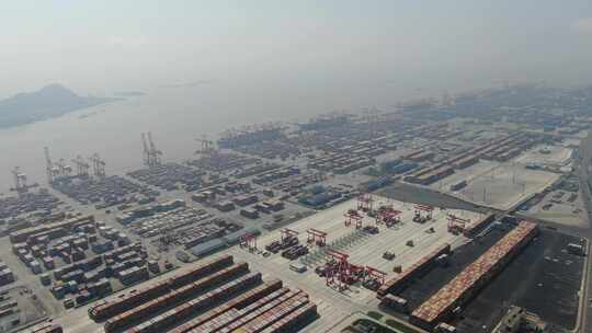 上海市 洋山港 港口 码头 集装箱