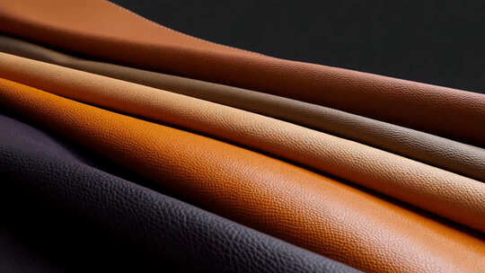 多层皮革纹理特写