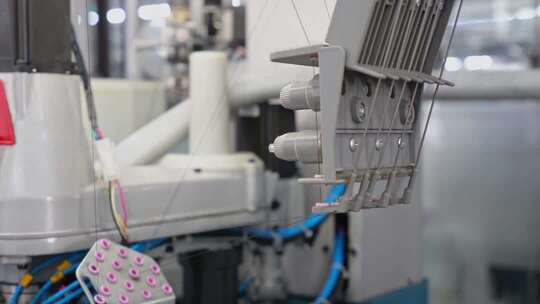 纺织产业袜子生产车间自动化生产