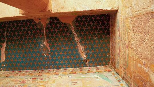 埃及女王神殿的精美壁画