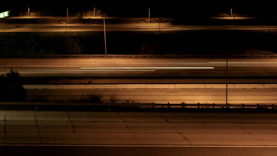 夜晚高速公路车辆延时视频素材模板下载