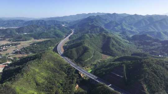 高速公路航拍