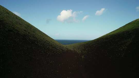 火山岛自然风光航拍