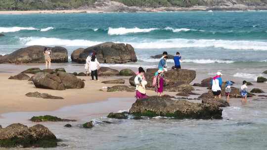 海南万宁日月湾和石梅湾航拍风光