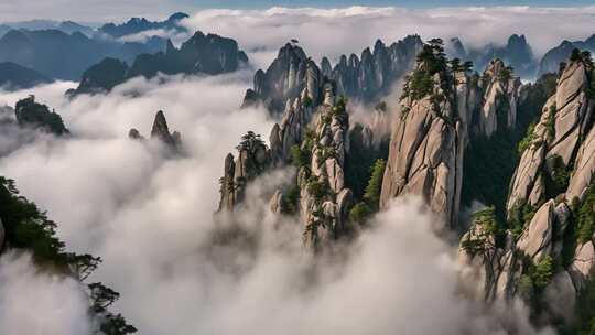 黄山云海壮丽全景
