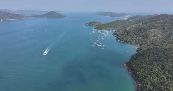 香港西贡区咸田湾航拍