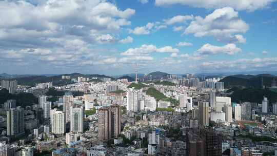 航拍贵州贵阳建设贵阳大景