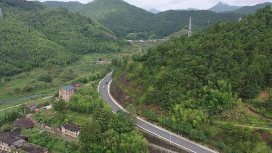 福建德化传媒山路山村十八格盘山公路