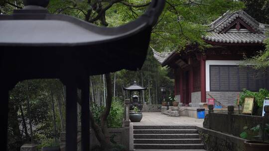 杭州飞来峰韬光寺建筑风景