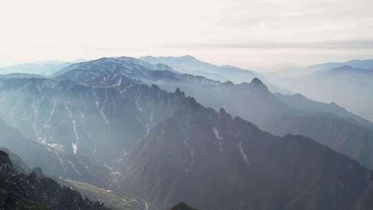 杭州临安大明山牵牛岗群山风景航拍