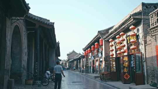 平遥古城老街的清晨