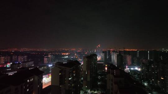 上海造船厂夜景航拍
