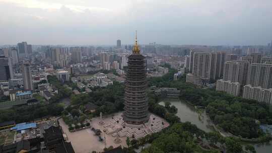 江苏常州天宁禅寺航拍