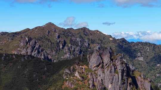 云南大山群山山峰山川云雾怪石