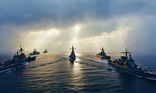 现代舰队海上巡航 战斗群远洋航行