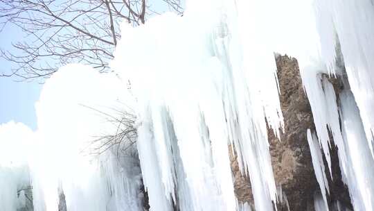 冰瀑 瀑布 沕沕水景区冰瀑 景点