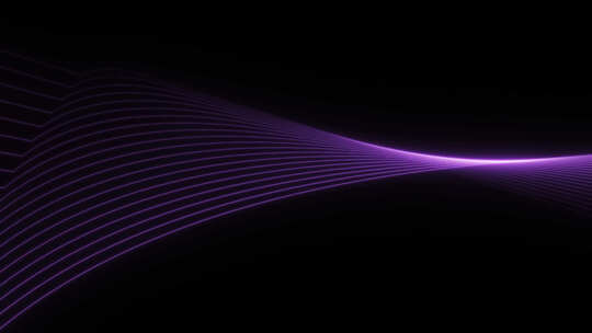 带通道 科技线条 紫色线条 抽象光影线条视频素材模板下载