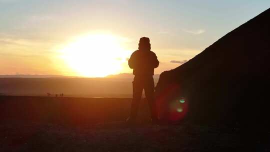 乌兰哈达火山夕阳风光