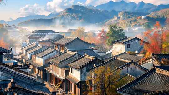 古韵中国 古镇古村秋色 国风人文地理片头
