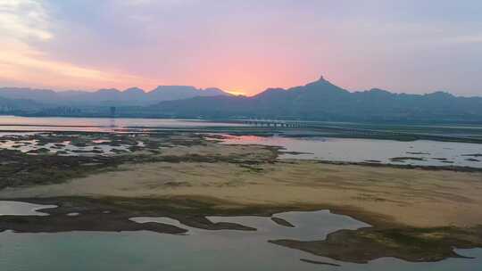 乌海湖   日出