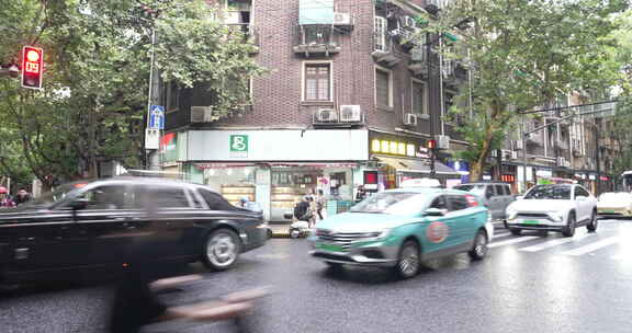 上海浦西马路街景